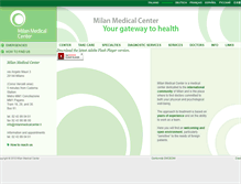 Tablet Screenshot of milanmedicalcenter.it